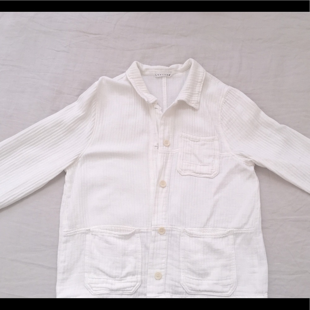 White, light weight, summer jacket.